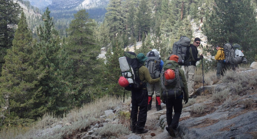 adults only backpacking trip in yosemite